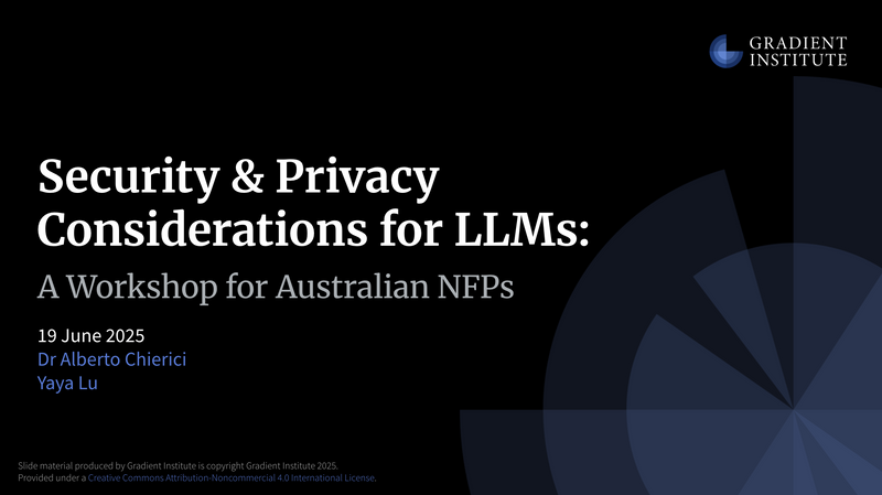 Screenshot of the webinar title slide